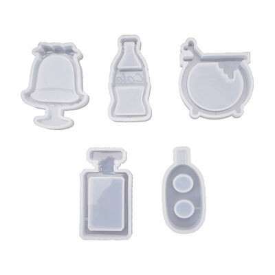 DIY Crystal Drip Gel Flowing Sand Mold Cola Ice Cream Beverage Bottle Pendant Pendant Silicone Mold