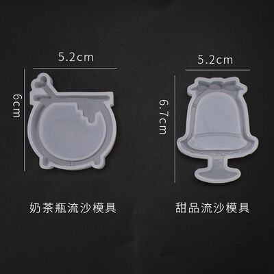 DIY Crystal Drip Gel Flowing Sand Mold Cola Ice Cream Beverage Bottle Pendant Pendant Silicone Mold