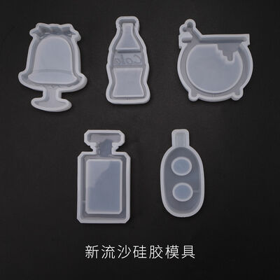 DIY Crystal Drip Gel Flowing Sand Mold Cola Ice Cream Beverage Bottle Pendant Pendant Silicone Mold