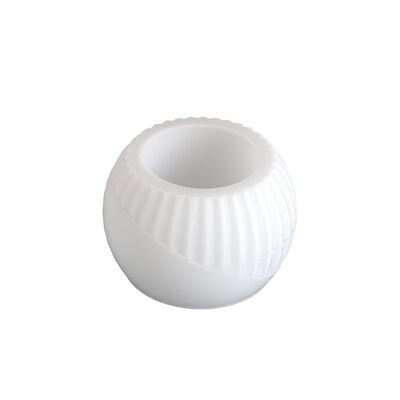 DIY Aromatherapy Gypsum Nordic Creative Vertical Pattern Pottery Pot Ins Simple Style Candle Cup Silicone Mold