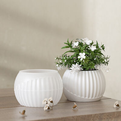 DIY Aromatherapy Gypsum Nordic Creative Vertical Pattern Pottery Pot Ins Simple Style Candle Cup Silicone Mold