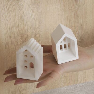 DIY Drip Glue European House Four Grid Gypsum Atmosphere Decoration Lighting House Decoration Silicone Mold