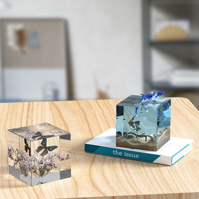 DIY crystal dropper mold, 8cm cube specimen placement table, silicone mold manufacturer recommendation