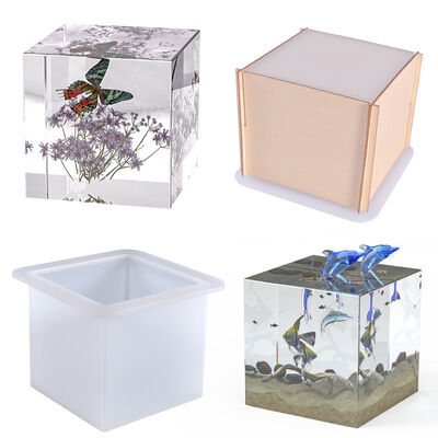 DIY crystal dropper mold, 8cm cube specimen placement table, silicone mold manufacturer recommendation