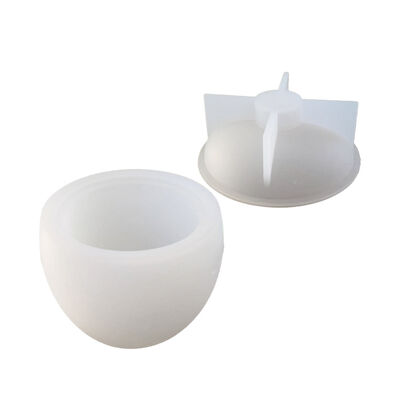 DIY crystal dropper resin gypsum storage box pear shaped hazelnut candle cup flower pot silicone mold