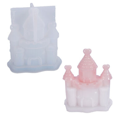 DIY dropper mold, three-dimensional castle house, dreamy decoration, European cartoon silicone mold