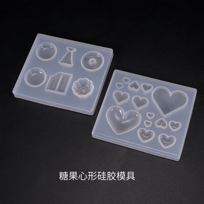 DIY crystal dropper mold candy mold heart-shaped candy patch ornament silicone mold
