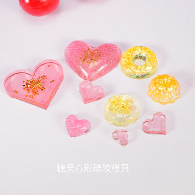 DIY crystal dropper mold candy mold heart-shaped candy patch ornament silicone mold