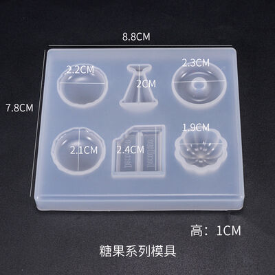 DIY crystal dropper mold candy mold heart-shaped candy patch ornament silicone mold