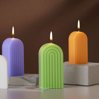 DIY Large, Medium, Small, Stackable Striped Arch Candle Ornament Silicone Mold Aromatherapy Gypsum Jewelry Grinding Machine