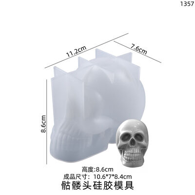 DIY crystal dropper mold, buck tooth skull ornament, table decoration, silicone mold, spot wholesale
