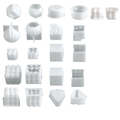 DIY Square Cube Onion Head Geometric Stereoscopic Aromatherapy Gypsum Candle Decoration Silicone Mold Wholesale