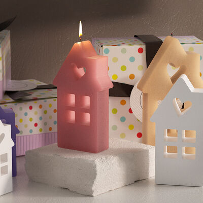 DIY Drip Glue Aromatherapy Candle Silicone Mold Gypsum Cement Love House Easter Candle Grinding Tool