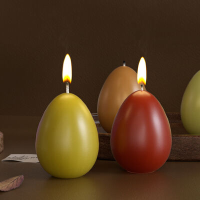 Ba Lian Egg Aromatherapy Ornament Decoration Silicone Mold Easter DIY Elliptical Easter Egg Candle Mold