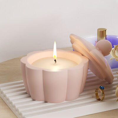 Crystal drip glue lace storage jar DIY cement gypsum candle cup decoration table silicone mold