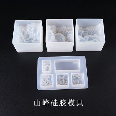 Crystal Drip Glue Mold DIY Mountain Cutting Mountain Mold Jewelry Ornament Decoration Multiple Mountain Silicone Molds