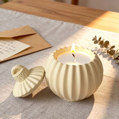 Cross border popular striped bell storage can silicone mold DIY aromatherapy gypsum candle cup decoration mold