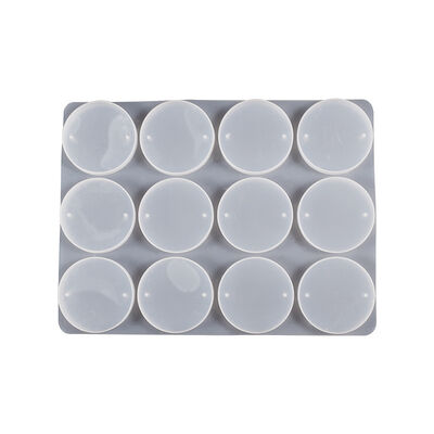 DIY Circular Guka Card Dropping Adhesive Pendant Mold 12 Grid Circular Pendant Jewelry Silicone Mold