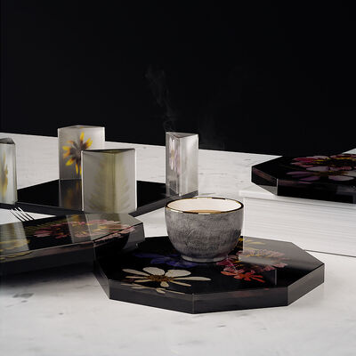 DIY dropper resin gypsum mirror square storage box, octagonal coaster combination, silicone mold wholesale