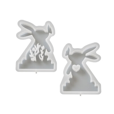 DIY Garden Hollow Branch Love Rabbit Ornament Aromatherapy Candlestick Ornament Gypsum Mold