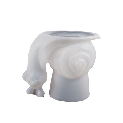 Crystal dropper snail table storage box DIY resin gypsum 3D three-dimensional flower potted silicone mold