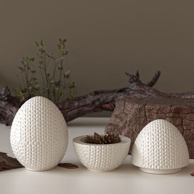 Popular Easter silicone mold DIY knitting yarn egg storage jar candle cup gypsum mold