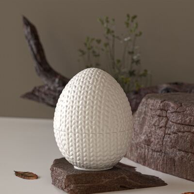 Popular Easter silicone mold DIY knitting yarn egg storage jar candle cup gypsum mold