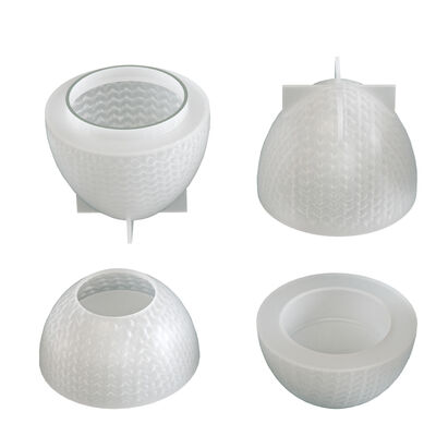 Popular Easter silicone mold DIY knitting yarn egg storage jar candle cup gypsum mold