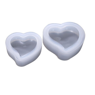 DIY Crystal Dropping Gel Mold Cake Mold Jewelry Love High Brightness Mirror Size Peach Heart Silicone Mold