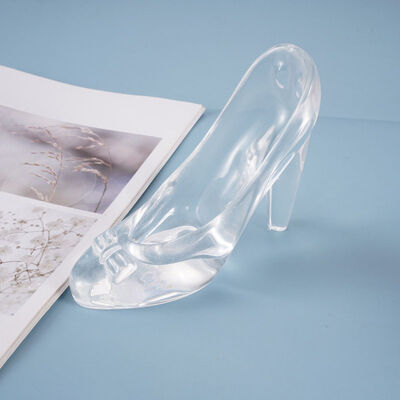 DIY crystal dropper mold for high heels, 3D princess crystal shoes, cake decoration silicone mold