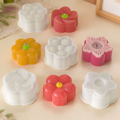 Aromatherapy flower candle gift silicone mold DIY mirror resin gypsum small flower drip glue mold