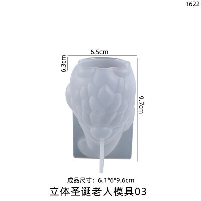 DIY crystal drip glue mold, bearded Santa Claus table decoration silicone mold, spot wholesale