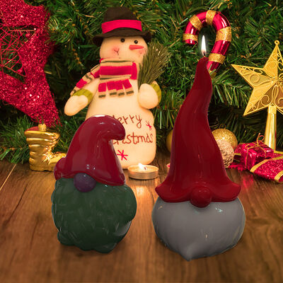 DIY crystal drip glue mold, bearded Santa Claus table decoration silicone mold, spot wholesale