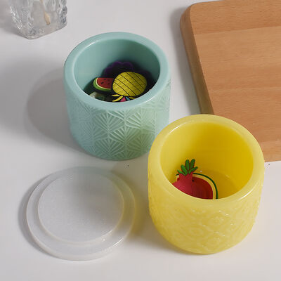 Crystal drop glue relief pattern storage box, silicone mold, DIY resin gypsum flower pot, drip glue grinding machine