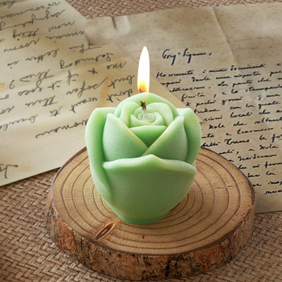 DIY crystal dropper 3D three-dimensional rose bud silicone mold aromatherapy gypsum candle ornament grinding tool