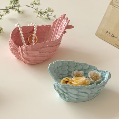 Size Wing Storage Box Silicone Mold DIY Aromatherapy Gypsum Candle Cup Pendant Dropping Mold