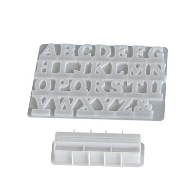 Aromatherapy gypsum 26 English letter plug-in silicone mold DIY letter splicing blessing message ornament mold