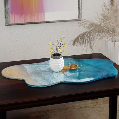 DIY dropper resin grinding tool, self-made super large irregular shaped table decoration, river table silicone mold