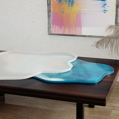 DIY dropper resin grinding tool, self-made super large irregular shaped table decoration, river table silicone mold