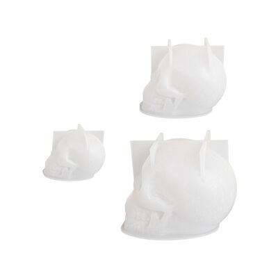 DIY Halloween dropper glue large, medium, small flame pattern skull gypsum candle ornament silicone mold