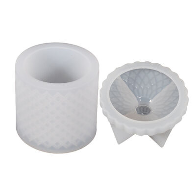 DIY Crystal Drop Glue European Roman Relief Storage Can Cut Surface Gypsum Storage Box Silicone Mold