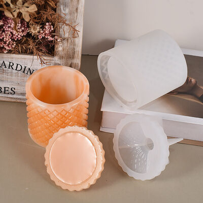 DIY Crystal Drop Glue European Roman Relief Storage Can Cut Surface Gypsum Storage Box Silicone Mold