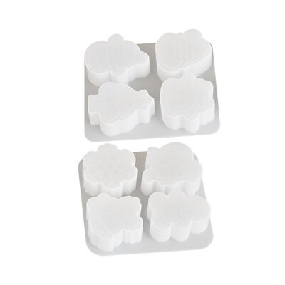 DIY Drip Glue Matte Elk Snowman Old Man Bell Christmas Tree Aromatherapy Gypsum Candle Pendant Silicone Mold