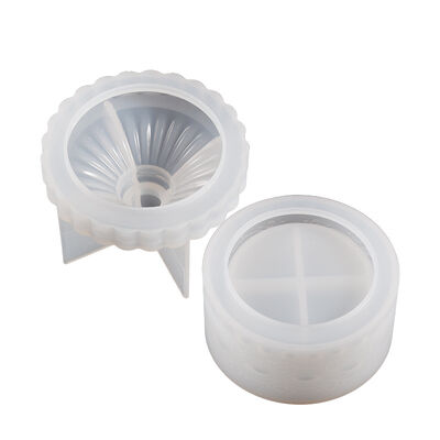 DIY Drip Glue Mold Gemstone Pattern Stacking Music Storage Box Silicone Mold Cross border Dedicated Grinding Tools
