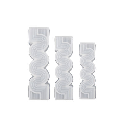 S-shaped geometric line candle mold wave column DIY handmade soap silicone mold candle aromatherapy ornament