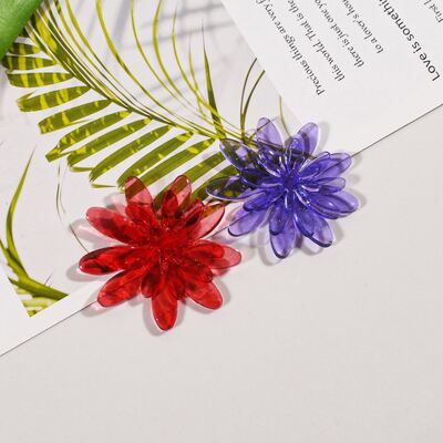 Crystal Dropping Gel Flower Silicone Mold DIY Rose Lotus Chrysanthemum Egg Flower Ornament Mold