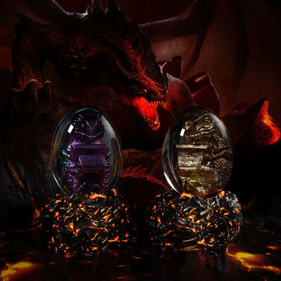 DIY crystal dropper egg shaped dragon egg baby flame rock night light base mirror silicone mold