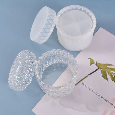 DIY crystal dropper mold, table decoration, flat bottom crystal storage tank, silicone mold, spot wholesale