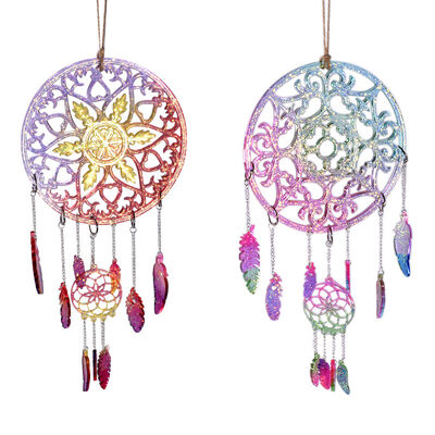 DIY crystal dropper mold, dream catcher, wind chime hanging decoration, silicone mold combination, spot wholesale