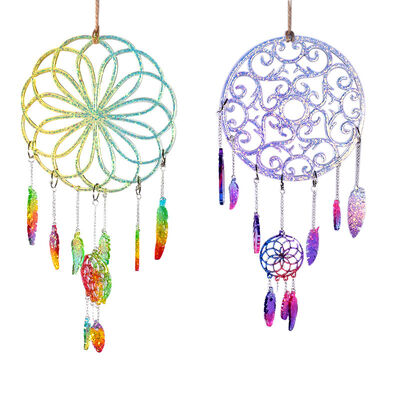 DIY crystal dropper mold, dream catcher, wind chime hanging decoration, silicone mold combination, spot wholesale